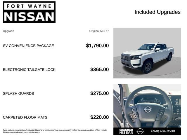 2026 Nissan Frontier SV