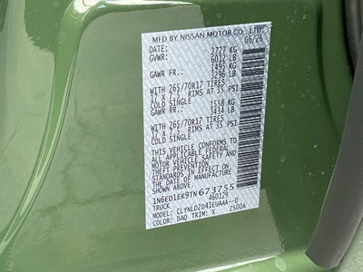 2026 Nissan Frontier PRO-4X