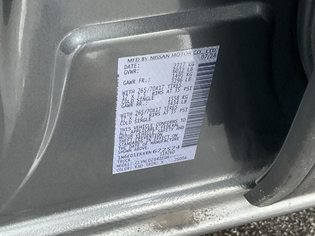 2024 Nissan Frontier PRO-4X