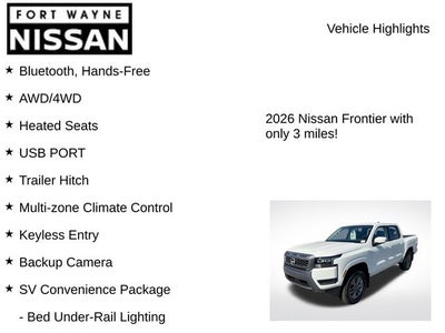 2026 Nissan Frontier SV