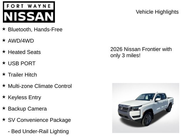 2026 Nissan Frontier SV