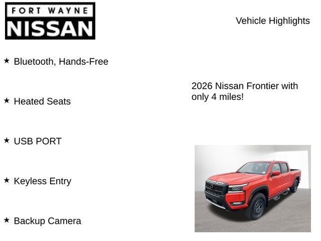 2026 Nissan Frontier PRO-4X