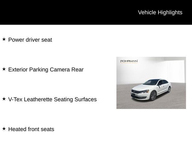 2015 Volkswagen Passat 1.8T Sport