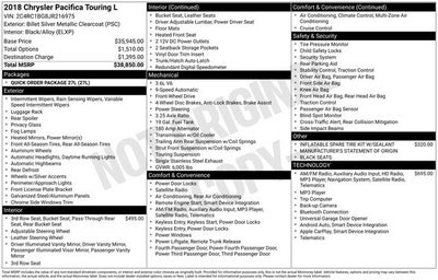 2018 Chrysler Pacifica Touring L