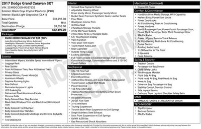 2017 Dodge Grand Caravan SXT