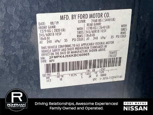 2019 Ford Edge SEL