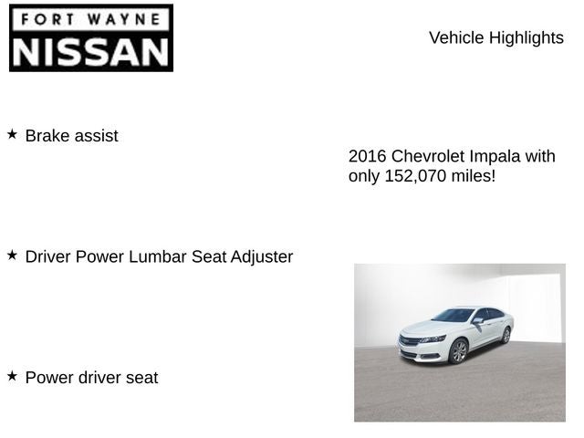 2016 Chevrolet Impala LT 2LT