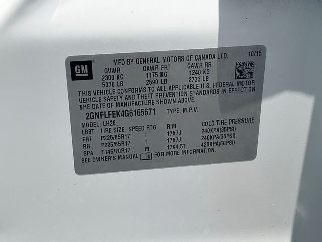 2016 Chevrolet Equinox LT