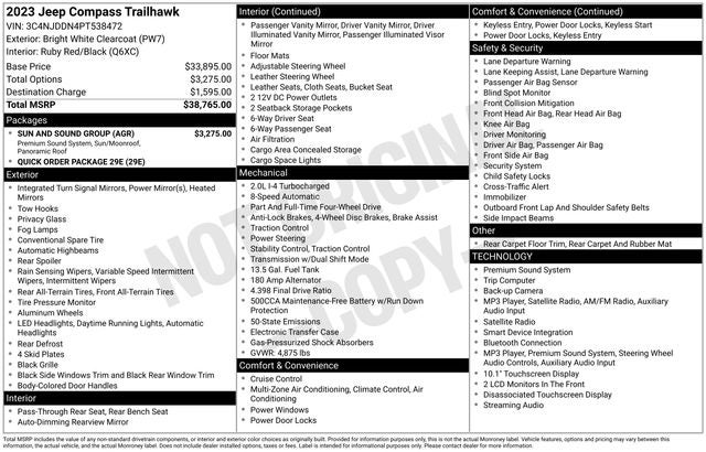 2023 Jeep Compass Trailhawk