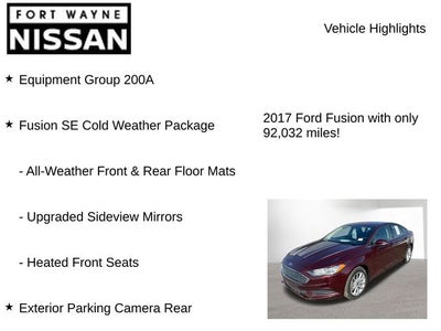 2017 Ford Fusion SE
