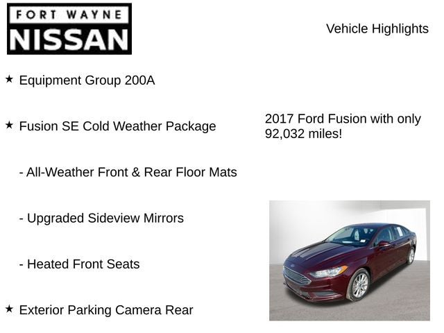 2017 Ford Fusion SE