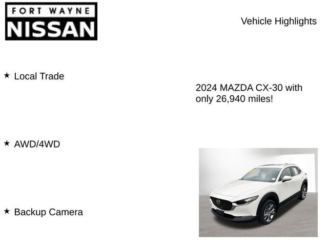2024 Mazda Mazda CX-30 2.5 S Preferred Package