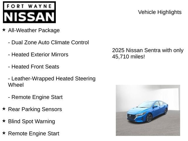 2025 Nissan Sentra SV