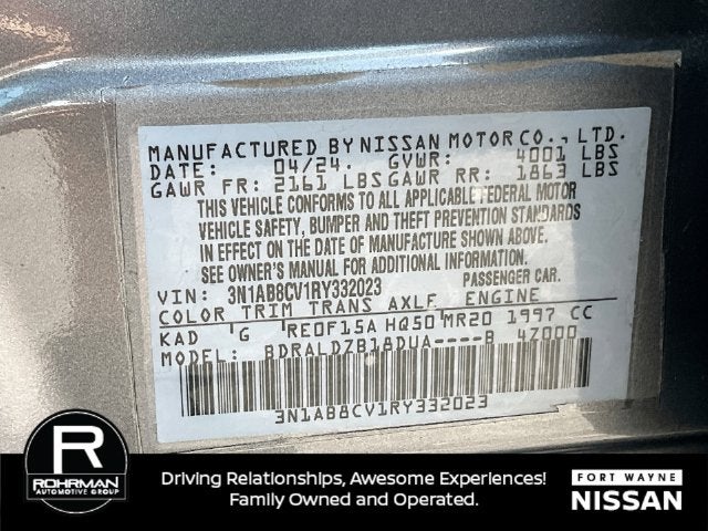 2024 Nissan Sentra SV