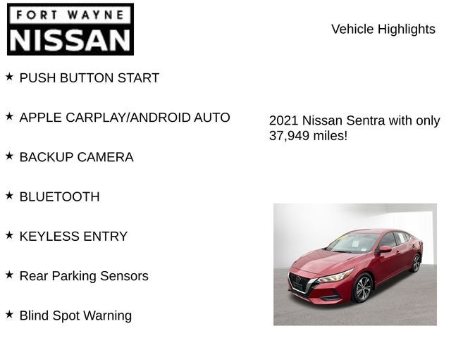 2021 Nissan Sentra SV