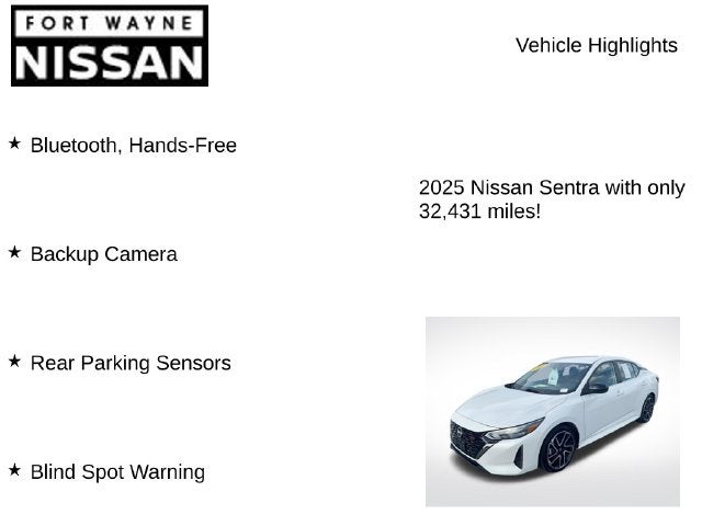 2025 Nissan Sentra SR