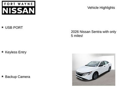 2026 Nissan Sentra S