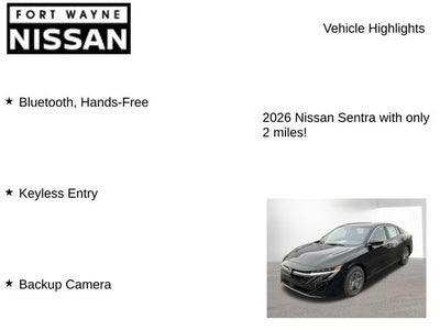 2026 Nissan Sentra S