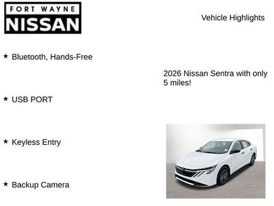 2026 Nissan Sentra S