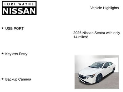 2026 Nissan Sentra S