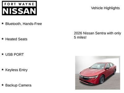 2026 Nissan Sentra SV