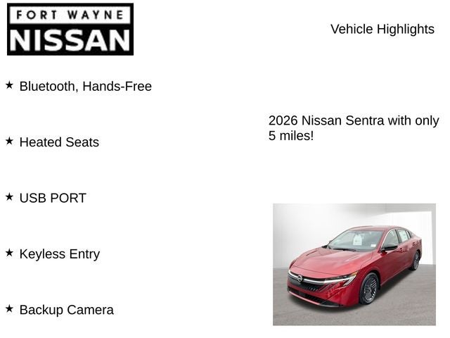 2026 Nissan Sentra SV