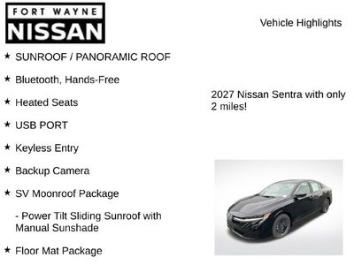 2027 Nissan Sentra SV