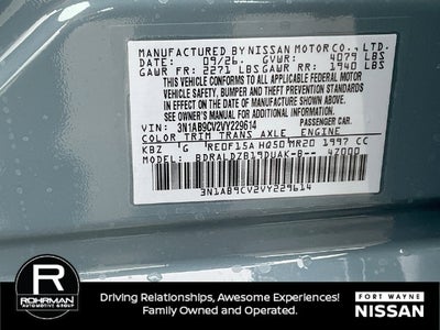 2027 Nissan Sentra SV