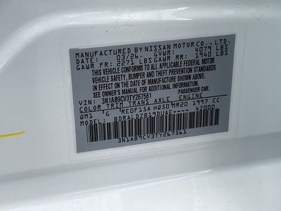 2026 Nissan Sentra SV