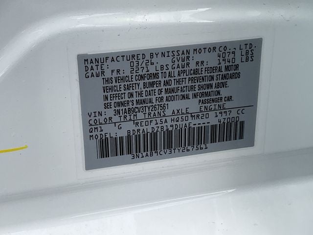 2026 Nissan Sentra SV