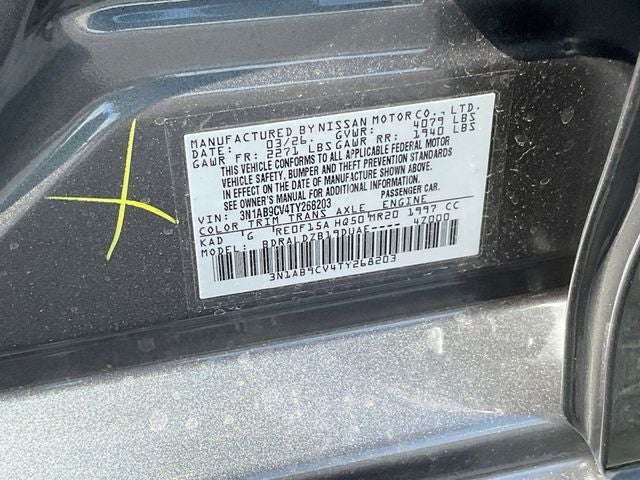 2026 Nissan Sentra SV