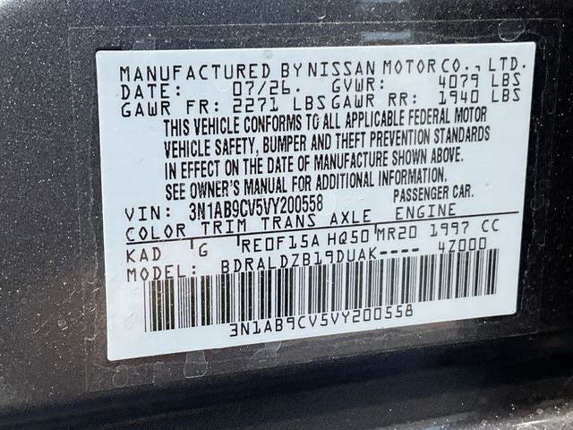 2027 Nissan Sentra SV