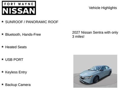 2027 Nissan Sentra SV