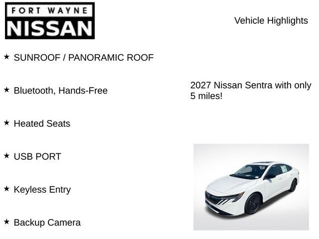 2027 Nissan Sentra SV
