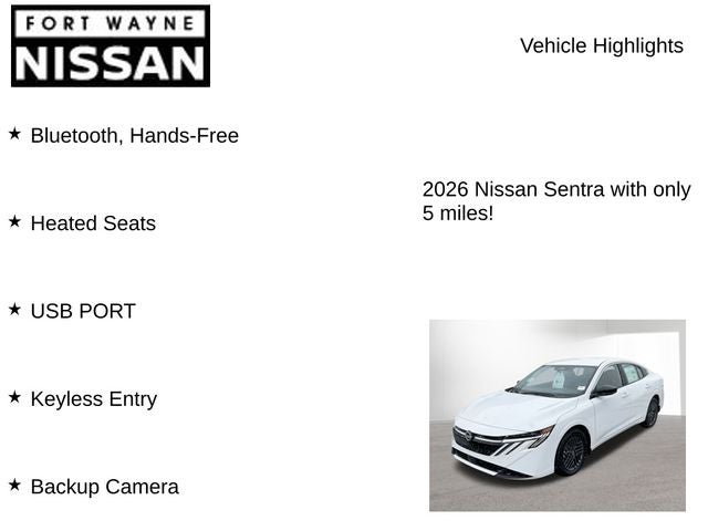 2026 Nissan Sentra SV