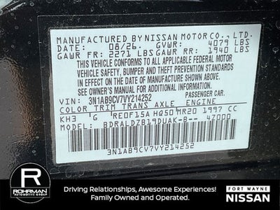 2027 Nissan Sentra SV