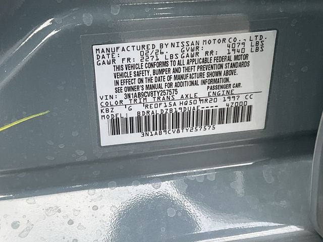 2026 Nissan Sentra SV
