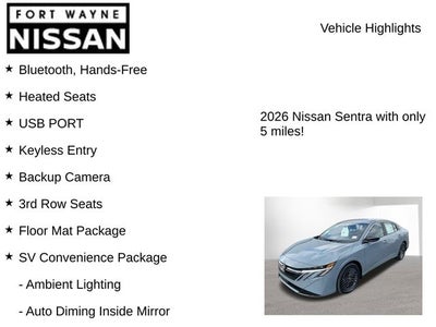 2026 Nissan Sentra SV