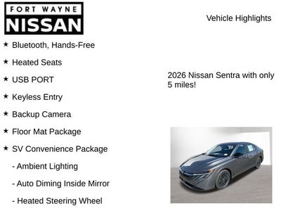 2026 Nissan Sentra SV
