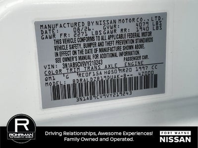2027 Nissan Sentra SV