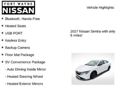 2027 Nissan Sentra SV