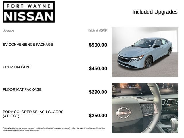 2026 Nissan Sentra SV