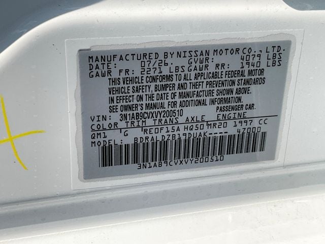 2027 Nissan Sentra SV