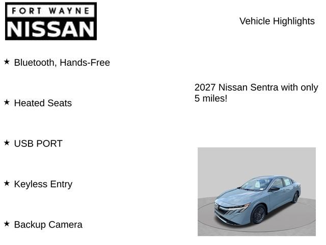 2027 Nissan Sentra SV