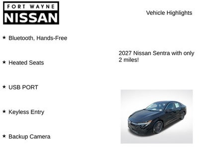 2027 Nissan Sentra SV
