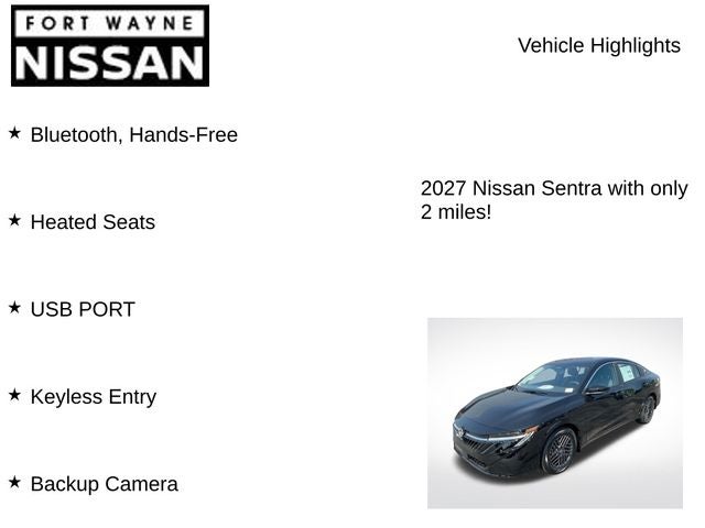 2027 Nissan Sentra SV