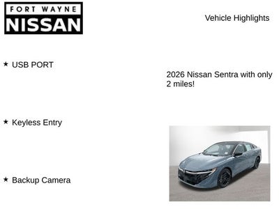 2026 Nissan Sentra SR