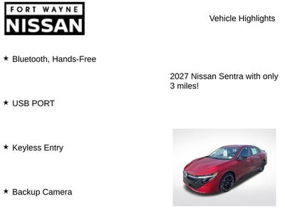 2027 Nissan Sentra SR