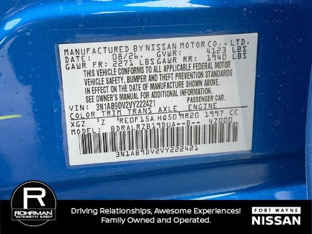 2027 Nissan Sentra SR