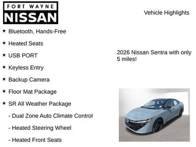 2026 Nissan Sentra SR